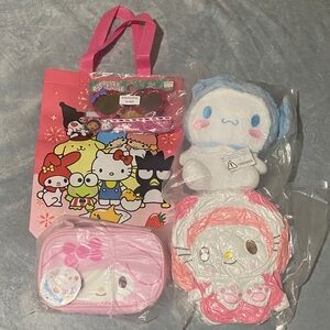 Hello Kitty and Friends Pink and Blue Plush Set Plus extra gift when you buy.
